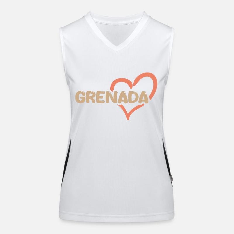 Gift for Grenada Women's Functional Contrast Tank Top