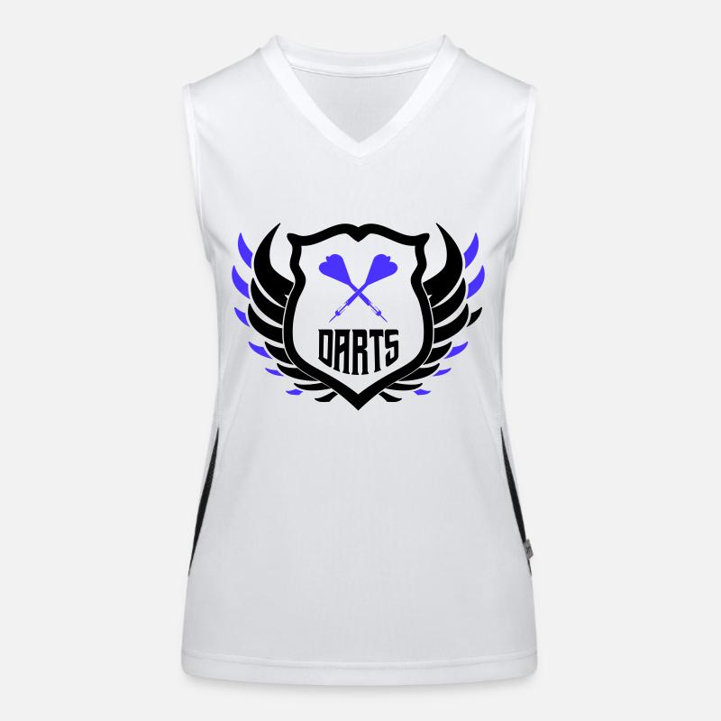darts crest Funktionelles Kontrast-Tank Top für Frauen
