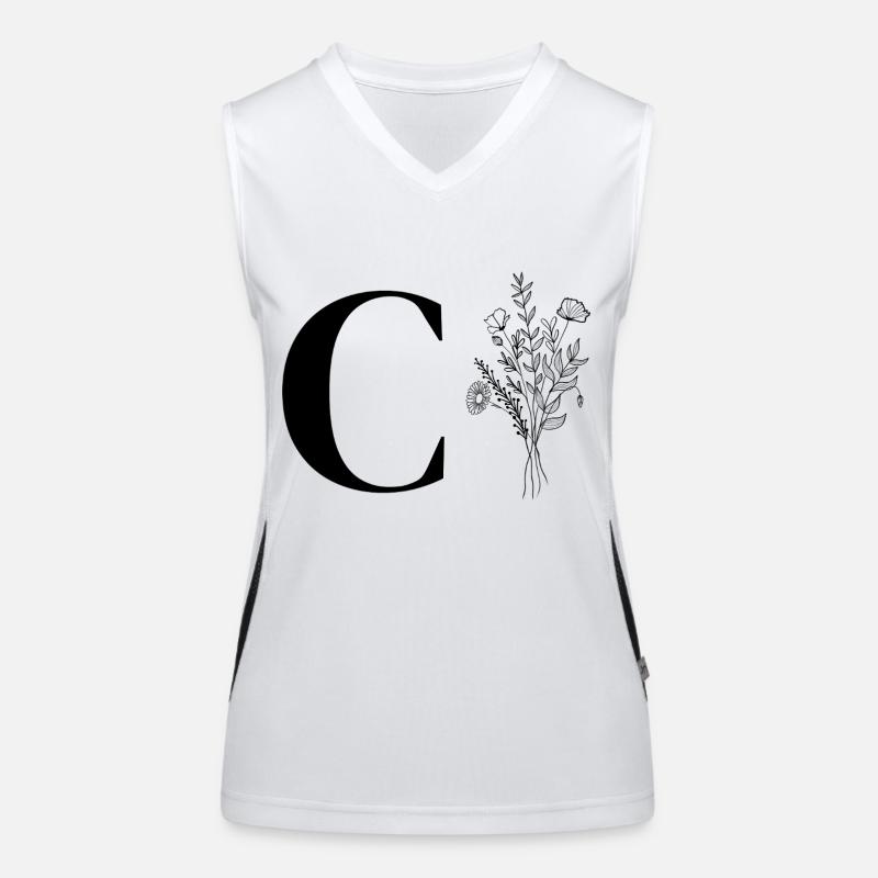 Lette c fleurs minimalistes Débardeur respirant contrasté Femme