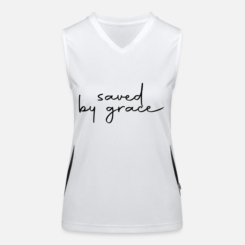 saved by grace Funktionelles Kontrast-Tank Top für Frauen