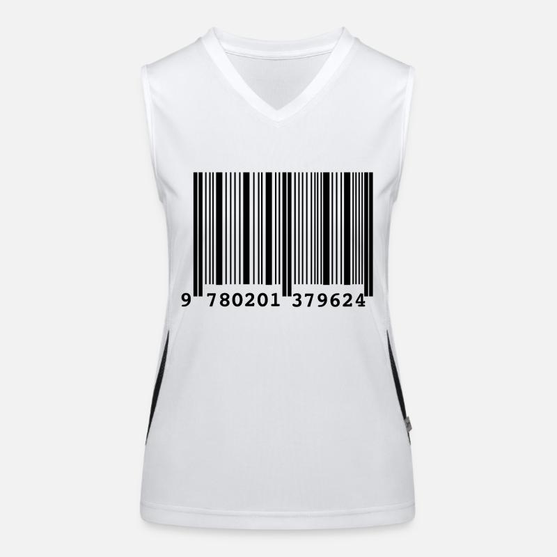 Barcode Style Women's Functional Contrast Tank Top