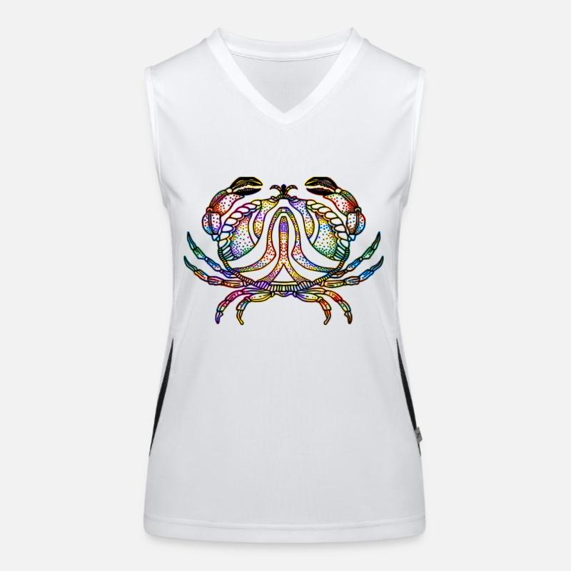 Krebs Funktionelles Kontrast-Tank Top für Frauen