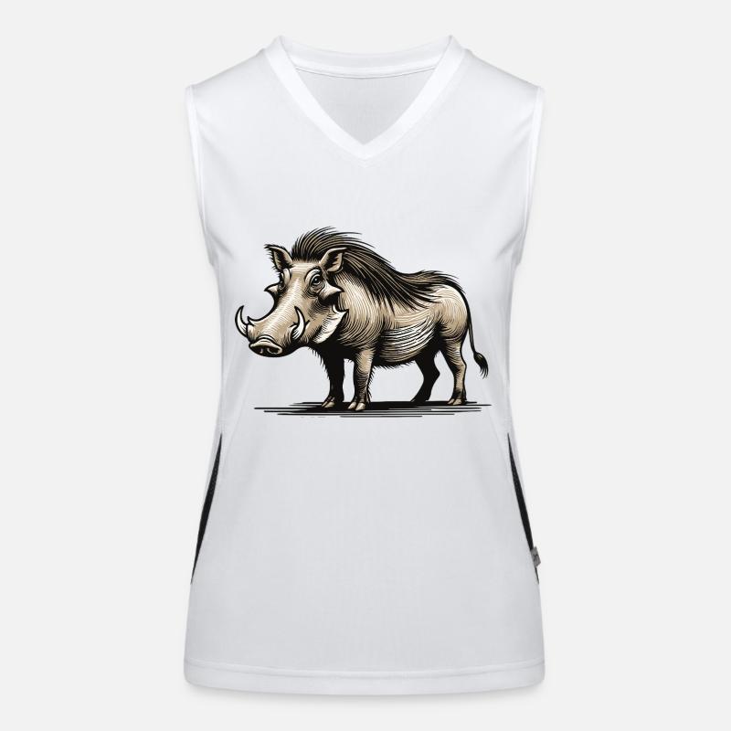 Phacochère Débardeur respirant contrasté Femme