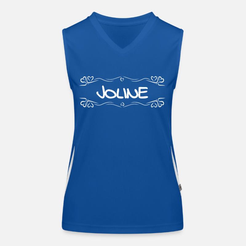 Joline als Name Funktionelles Kontrast-Tank Top für Frauen