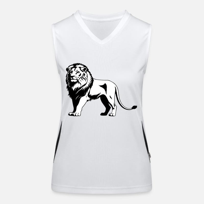 Lion - Cute Wildcat Design Débardeur respirant contrasté Femme