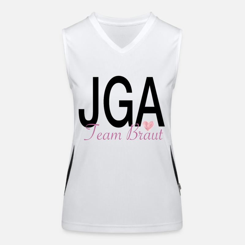 JGA Team Braut Funktionelles Kontrast-Tank Top für Frauen