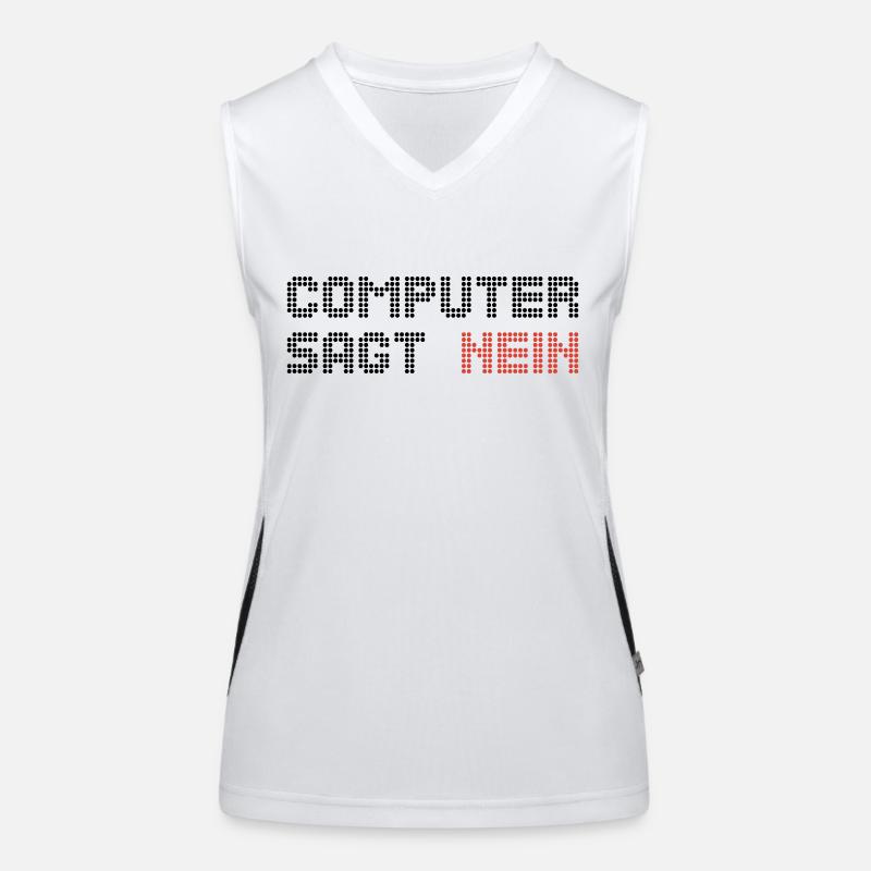 computer sagt nein 2 Funktionelles Kontrast-Tank Top für Frauen