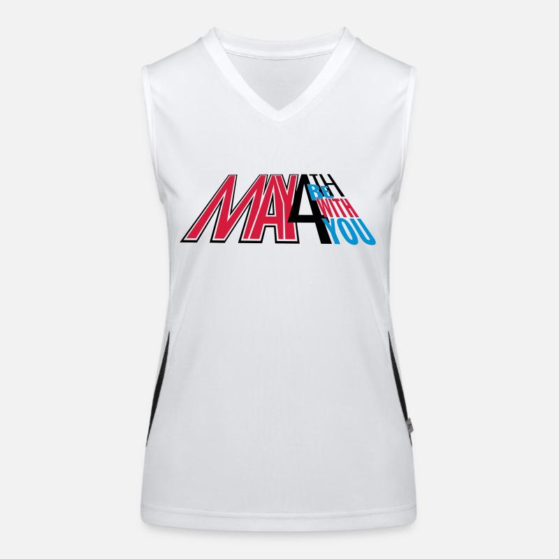 may4th_vec_3 de Funktionelles Kontrast-Tank Top für Frauen
