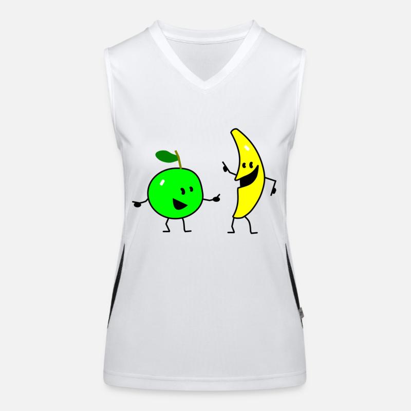 fruit salad three Funktionelles Kontrast-Tank Top für Frauen