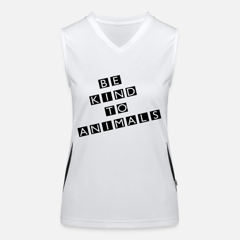 Vegetarier Funktionelles Kontrast-Tank Top für Frauen