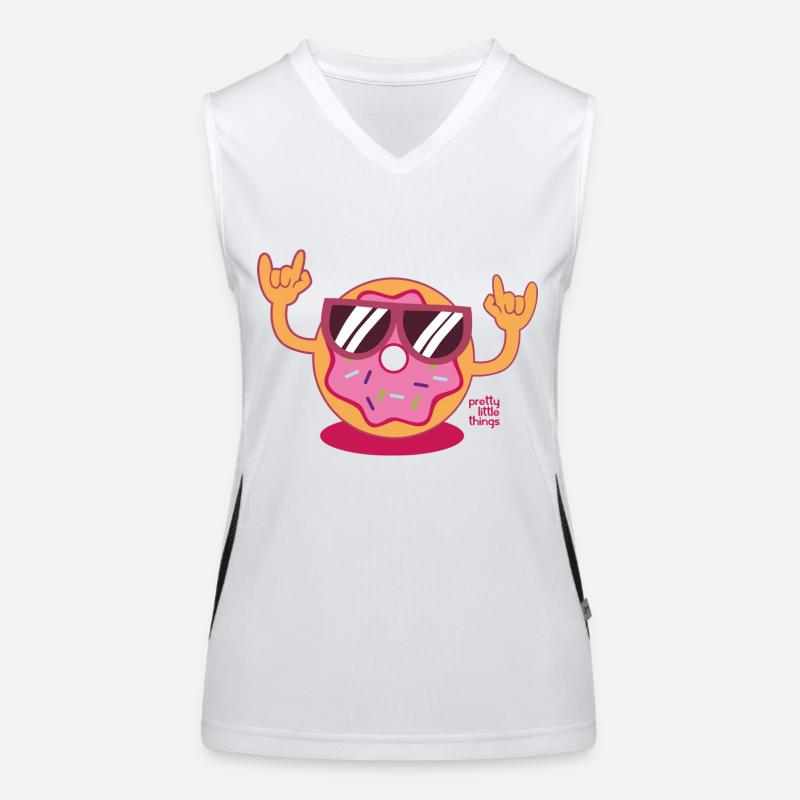 Donut candy Women's Functional Contrast Tank Top