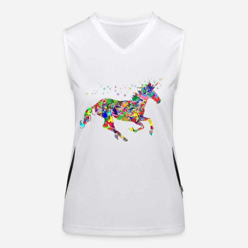 Licorne couleur cadeau idée cadeau Débardeur respirant contrasté Femme