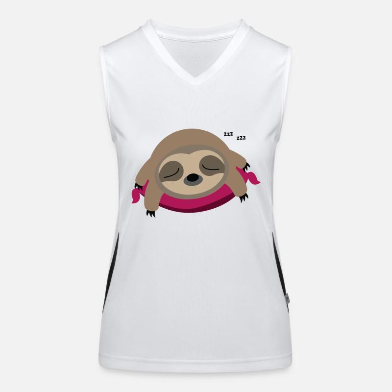 Faultier Funktionelles Kontrast-Tank Top für Frauen