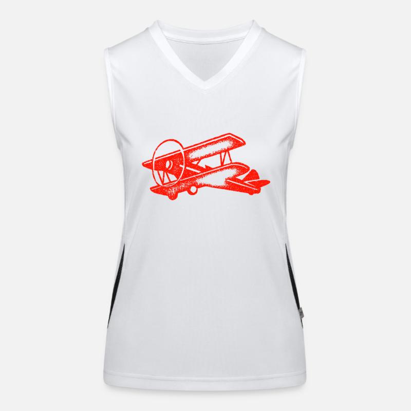 airplane Women's Functional Contrast Tank Top