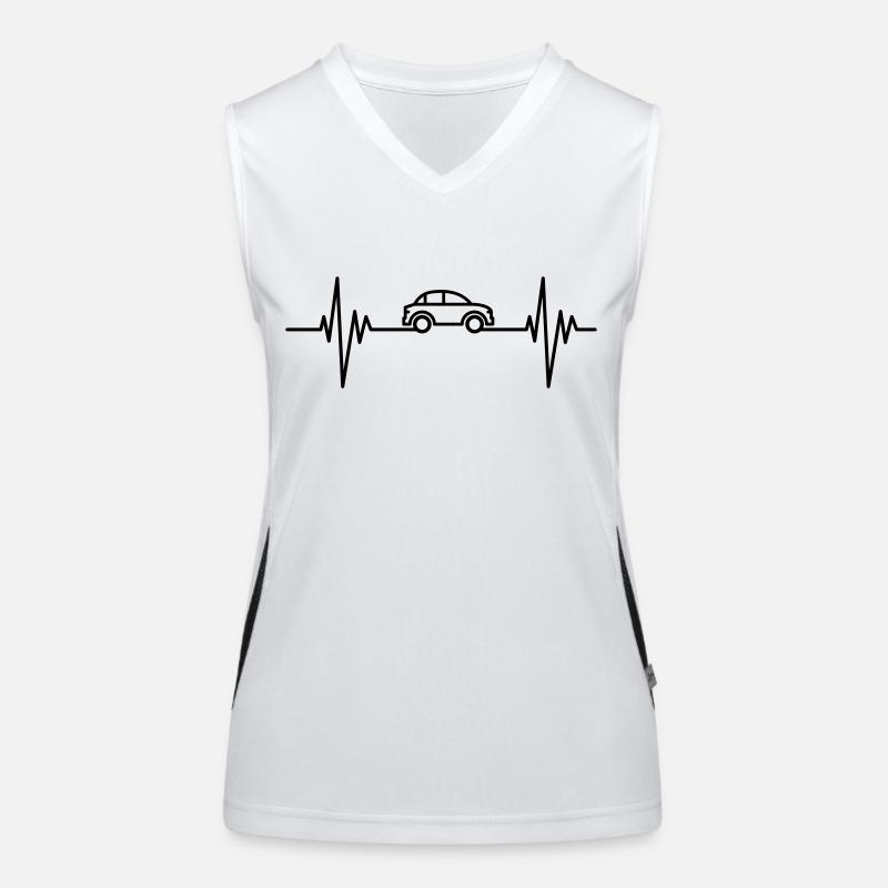 Car Pulse Funktionelles Kontrast-Tank Top für Frauen