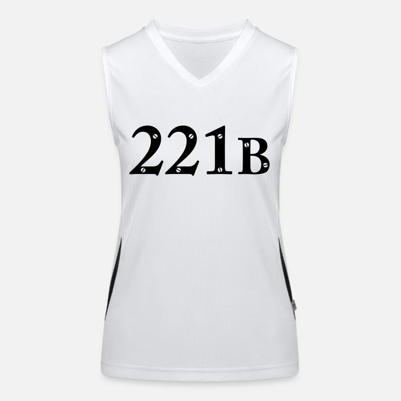 Sherlock Holmes - 221B Funktionelles Kontrast-Tank Top für Frauen