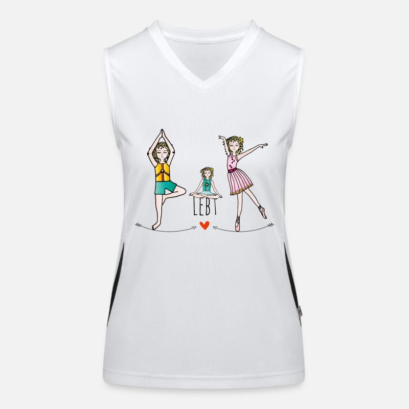 Die Hüterin der Kinder-Bewegung Funktionelles Kontrast-Tank Top für Frauen