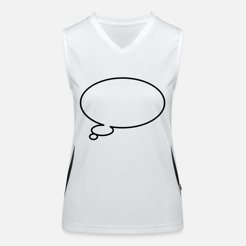 Thinking bubble Débardeur respirant contrasté Femme