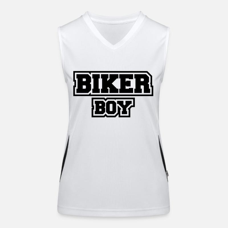 Biker Boy Funktionelles Kontrast-Tank Top für Frauen