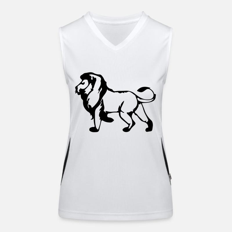 lion_shape Women's Functional Contrast Tank Top