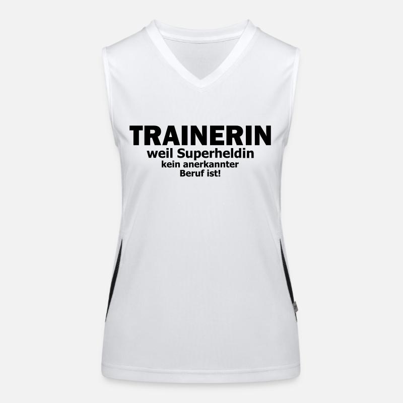 trainerin Funktionelles Kontrast-Tank Top für Frauen