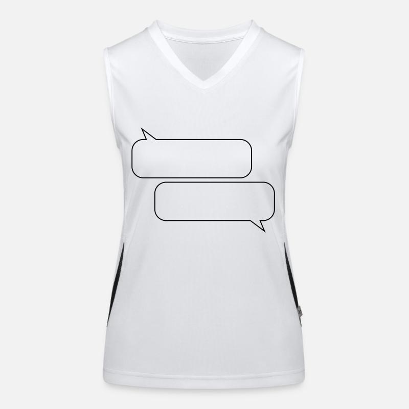 bubbles design Women's Functional Contrast Tank Top