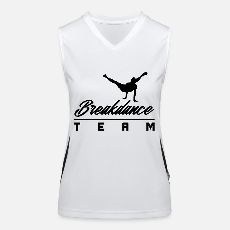 breakdancer bboy team Funktionelles Kontrast-Tank Top für Frauen