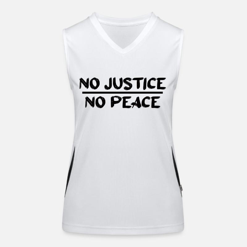 No Justice No Peace Women's Functional Contrast Tank Top