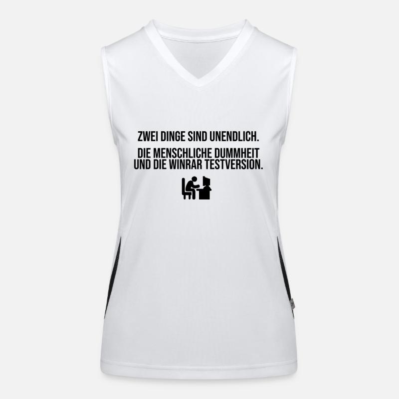 Die WinRAR Testversion Funktionelles Kontrast-Tank Top für Frauen