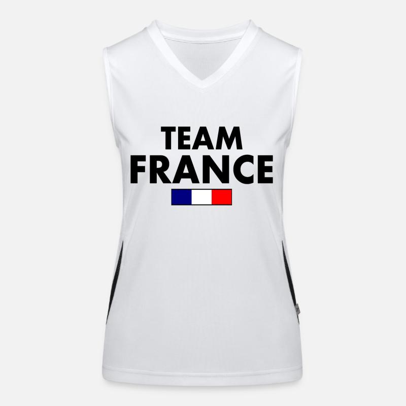 France Women's Functional Contrast Tank Top