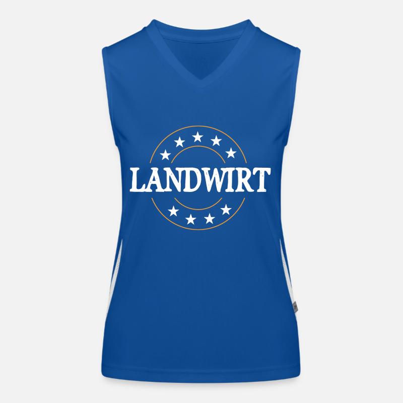 Landwirt Beruf Funktionelles Kontrast-Tank Top für Frauen