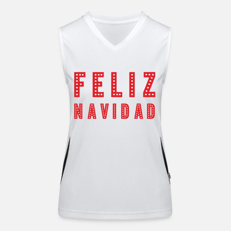 Feliz Navidad Débardeur respirant contrasté Femme