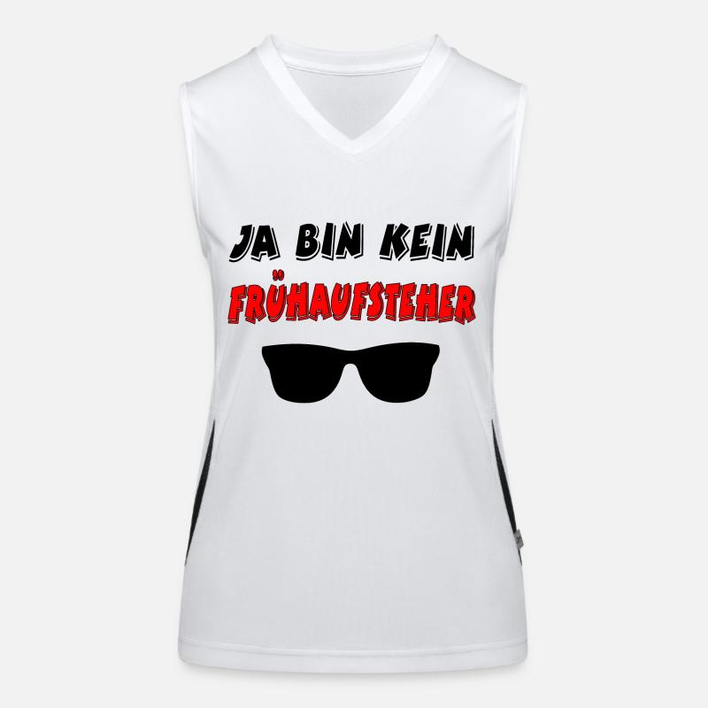 Frühaufsteher Funktionelles Kontrast-Tank Top für Frauen