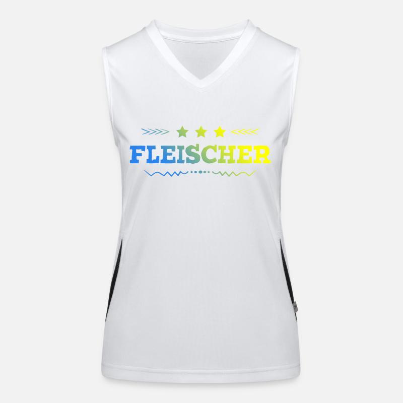 Fleischer Beruf Funktionelles Kontrast-Tank Top für Frauen