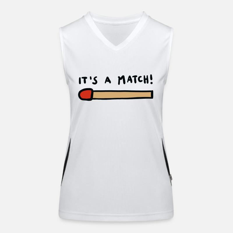 it´s a match Funktionelles Kontrast-Tank Top für Frauen
