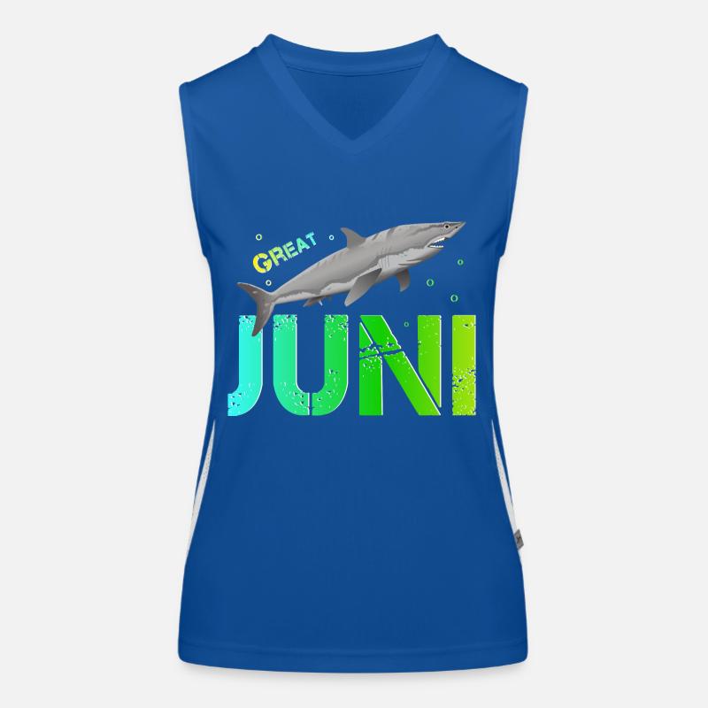 June Name Day Birthday June Women's Functional Contrast Tank Top