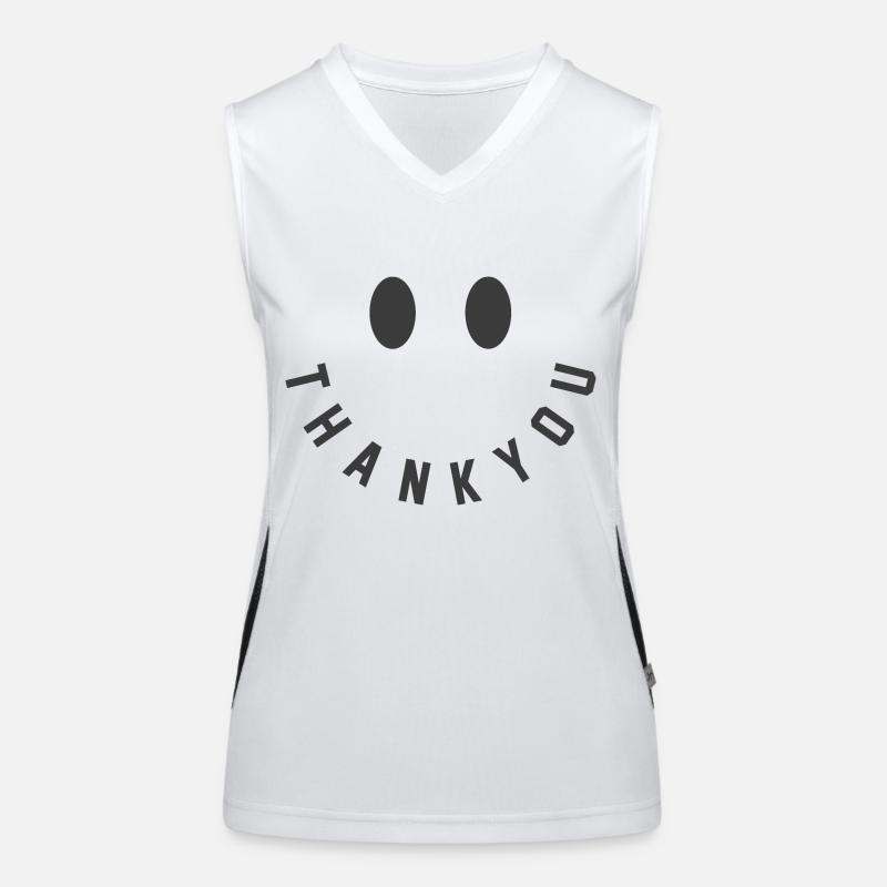 thank you Funktionelles Kontrast-Tank Top für Frauen