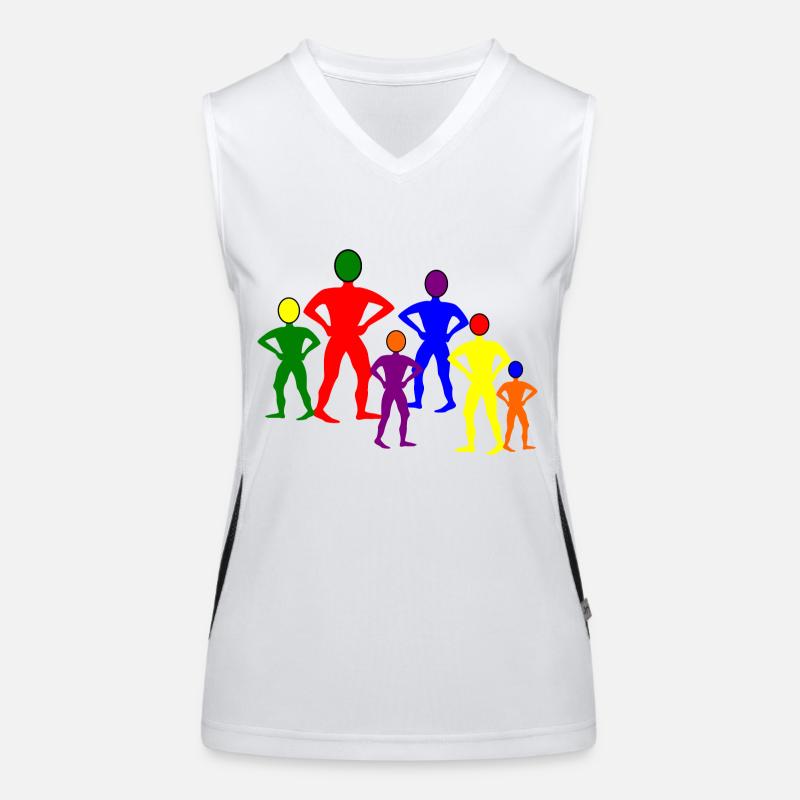 Rainbow persons Women's Functional Contrast Tank Top