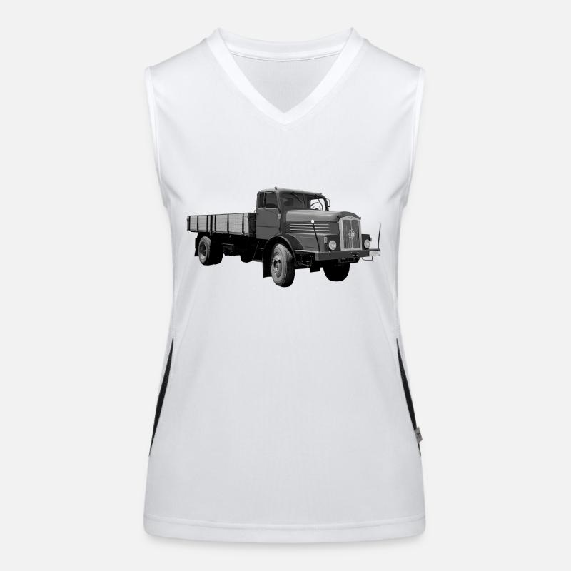 H6 Lkw IFA Werdau DDR Oldtimer Ostalgie Funktionelles Kontrast-Tank Top für Frauen