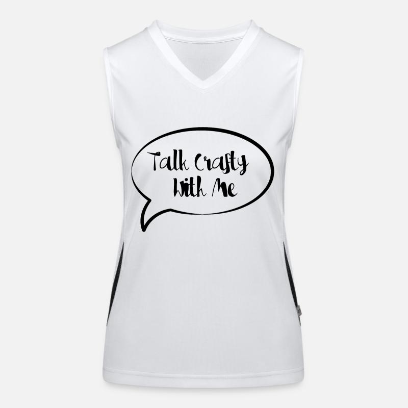 Sprich schlau mit mir Funktionelles Kontrast-Tank Top für Frauen