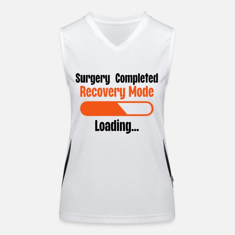 Surgery Completed Recovery Mode Loading Women's Functional Contrast Tank Top