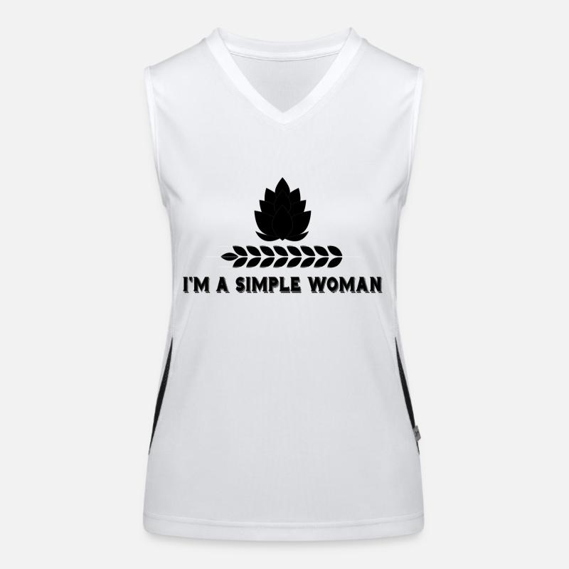 Beer Wine Whiskey Schnapps Alcohol Women's Functional Contrast Tank Top