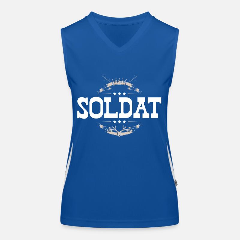 Soldat Beruf Funktionelles Kontrast-Tank Top für Frauen