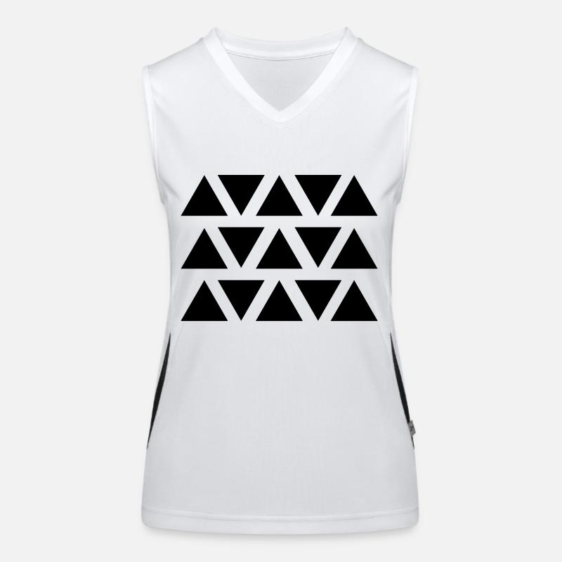 Forme géométrique triangle Débardeur respirant contrasté Femme