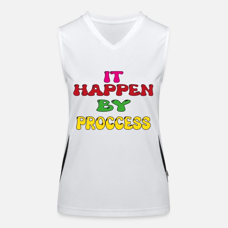 IT Happen by process Funktionelles Kontrast-Tank Top für Frauen