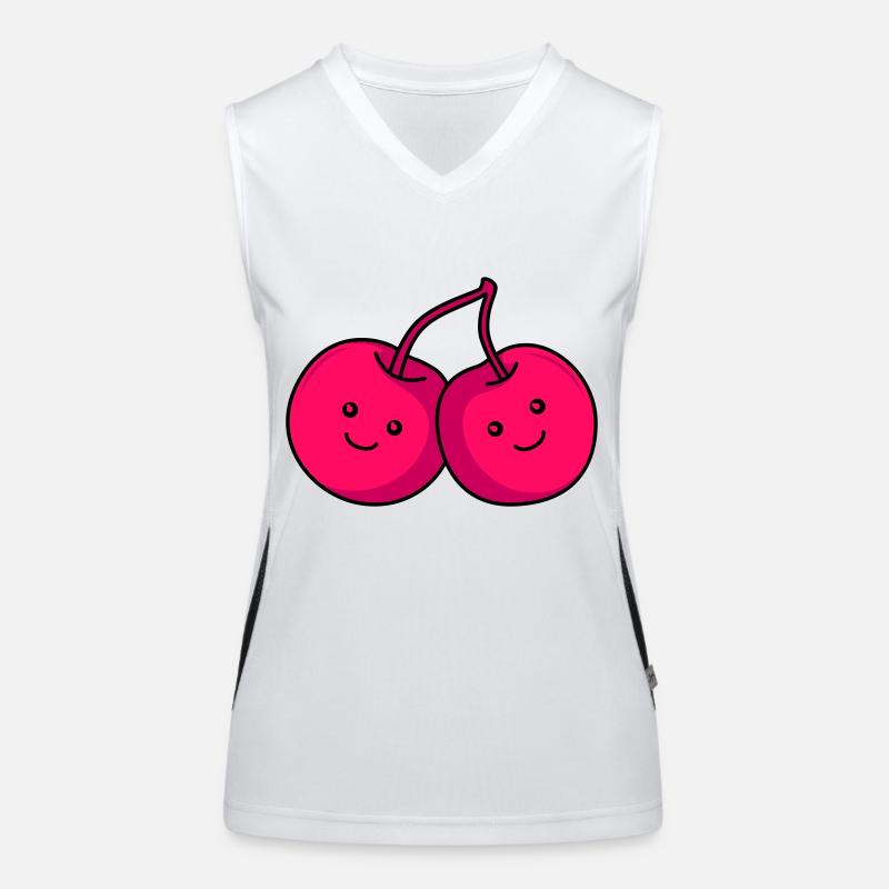 Cherries Comic Women's Functional Contrast Tank Top