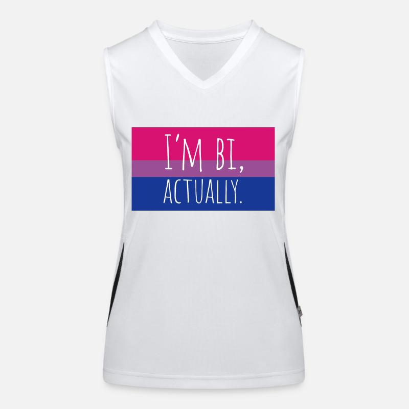 Ich bin eigentlich bi Funktionelles Kontrast-Tank Top für Frauen