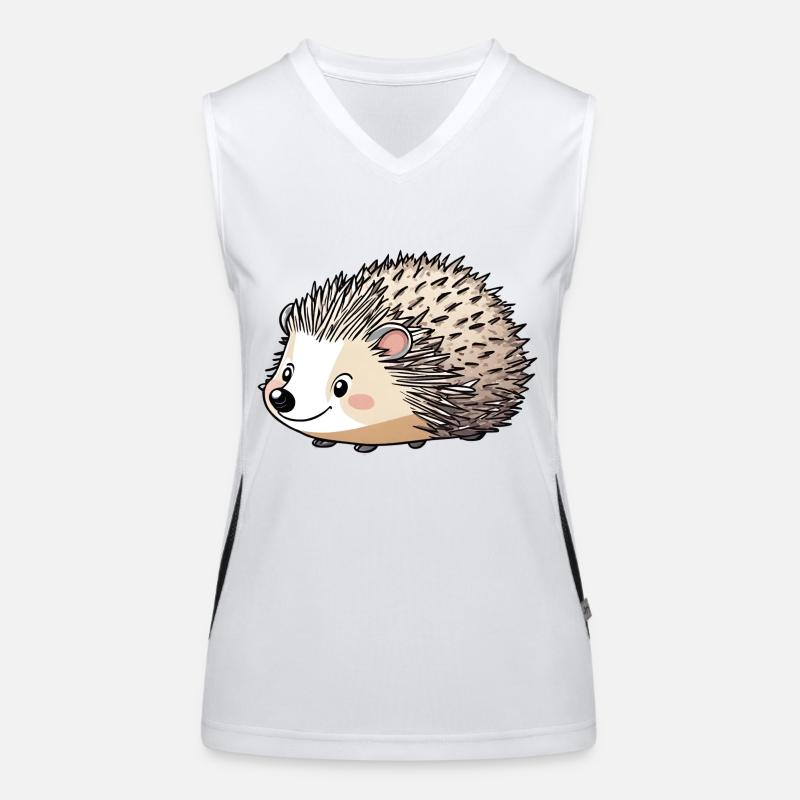 Igel Funktionelles Kontrast-Tank Top für Frauen