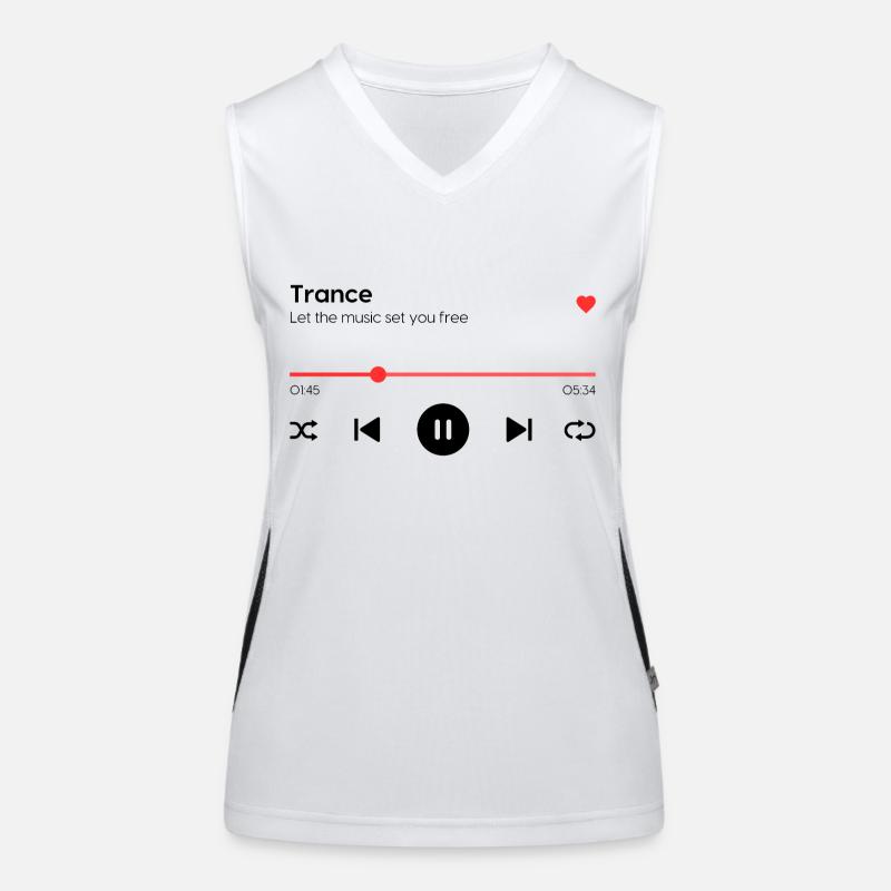 Trance Funktionelles Kontrast-Tank Top für Frauen