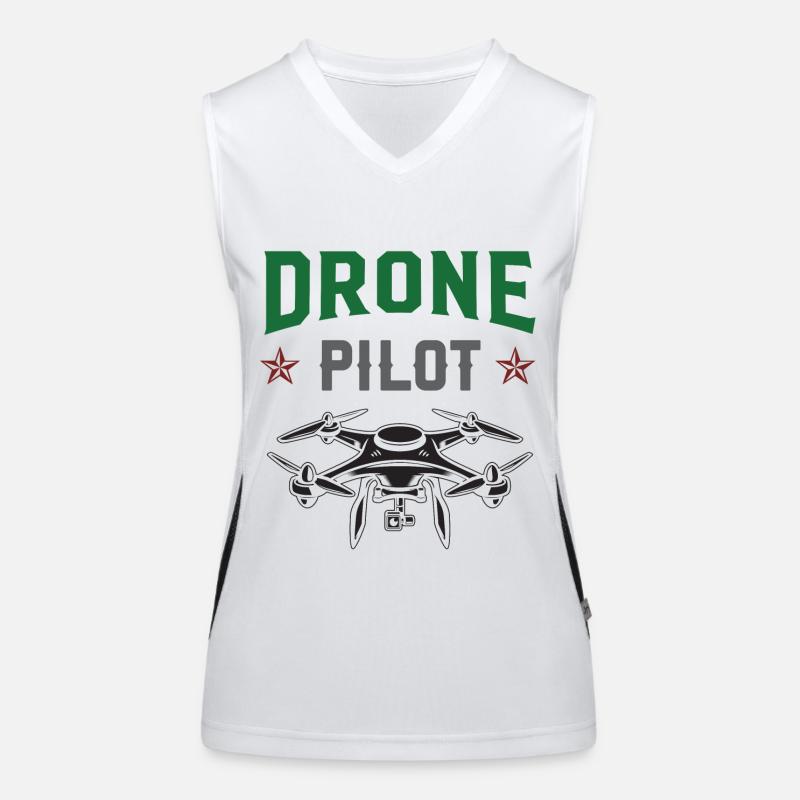 Pilote de drone Débardeur respirant contrasté Femme
